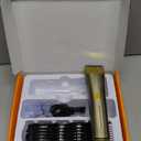 oneisall Cordless Horse Clippers,Low Noise 2 Speed Grooming Clippers,Horse Trimmer Shaver Kit for Matted Long Hair,Detachable Stainless Steel Blade Grooming Kit for Thick Coat (Gold)