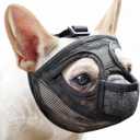 Mayerzon Soft Mesh Anti-Eat Muzzle for Flat Faced Breed, XXS