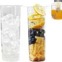 Fruit Infuser & Ice Cylinder for 1 Gallon Drink Dispensers,Compatible with 1 Gallon Mason Jars, Glass Pitchers Containers,Leak Proof Accessories for Iced Tea, Lemonade, Fruit Infused Water Drinks
