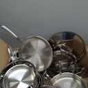 EWFEN Stainless Steel Cookware Set, 3 Ply 17 Piece Stainless Steel Pot and Pan Set, Oven Dishwasher Safe | Induction Compatible Frying Pans, Saucepans, Saute Pan & Stock Pot, PFOA, PTFE & PFOS Free