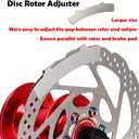 Farbetter Bike Disc Brake Kit, Including Front and Rear Caliper, 160mm Rotor, Mechanic Tool-Free Pad Adjuster for Mountain Bike, Road Cycling, Fixed Gear Bike, MTB, BMX (Black)