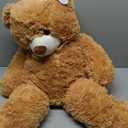 HollyHOME Teddy Bear Stuffed Animal Plush Giant Teddy Bears with Footprints Big Bear 36 inch Tan