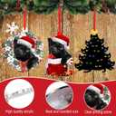 2 x Black Cat Christmas Ornaments 2025, Black Cat Ornaments for Christmas Tree, Funny Christmas Ornaments, Christmas Decor,Personalized Gifts for Lovers