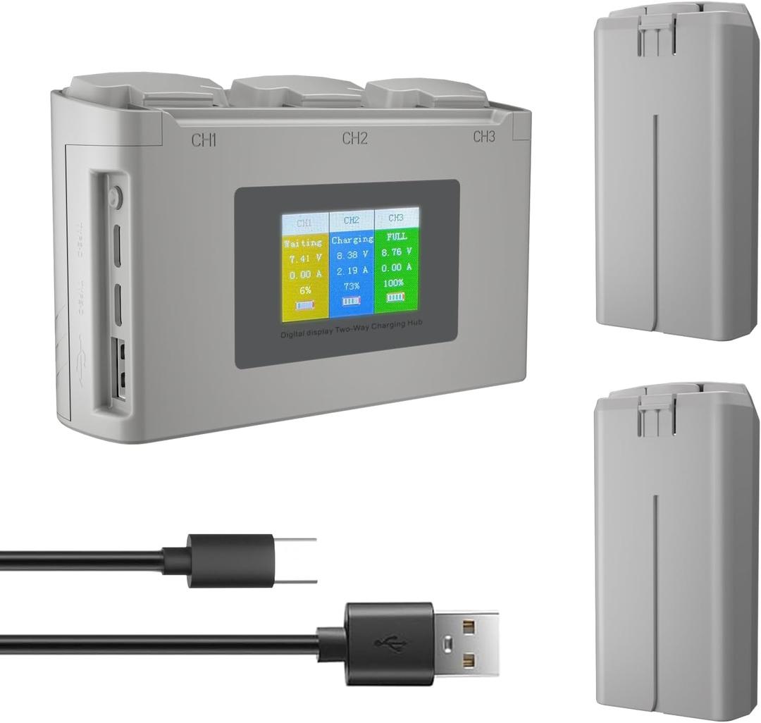 Intelligent Flight Battery Compatible with DJI Mini 4K, Mini 2,MiniSE,Mini2 SE (Two Batteries with a Charger)