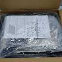 40 Gal (150L) Laundry Hamper with Lid, Leather Patchwork Laundry Basket with Rolling Lockable Wheels and Handle, Laundry Basket Organizer for Laundry Room, Bedroom and Bathroom,Laundry Room - White