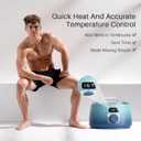 BLITZWAX Back and Nose Waxing Kit for Men, Hard Wax Warmer for Brazilian, Body and Face, At Home Hair Removal Kit, Beginner Friendly, Quick Heating, 93 Accessories, Blue Waves