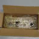 PEAUARL Metal Mesh Wall Grid Panel Hanging Basket,Display shelf,Pen Holder,Hooks Rack,Bookshelf,Decorative Desk Storage Organizer For Office,Study,Set of 5 (Gold)