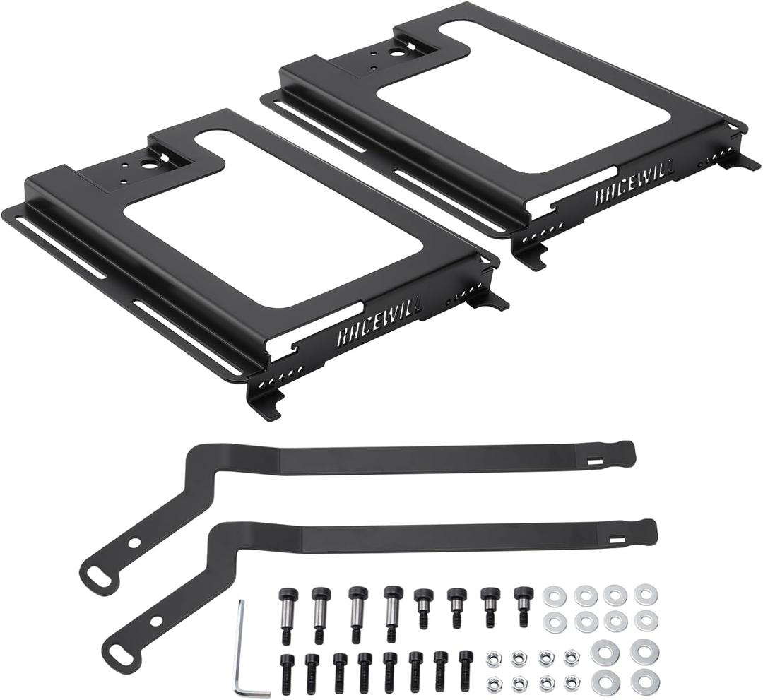 2 Pack UTV Seat Bases: Lower and Recline Seat Base Accessories | Compatible with Polaris RZR 800/900, S 1000, XP 1000, XP Turbo, Turbo S, RS1