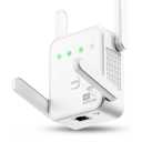 1200Mbps WiFi Extender Signal Booster for Home, Dual Band 5GHz/2.4GHz Wireless Internet Repeater with 4 External Antennas, Covers Up to 3600 Sq.ft & Supports 80 Devices, AP Mode with Ethernet Port