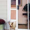 FANTREK Cat Door for Sliding Glass Door - Small Pet Door for Sliding Door Insert - 78-82 in Cat Door for Patio Slider