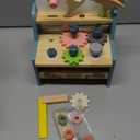 ROBUD Mini Wooden Play Tool Workbench Set for Kids Toddlers - Montessori Toys for 3 4 5 Years Old Boys Girls