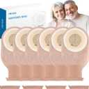 30 Pack Colostomy Bags Ostomy Supplies, One Piece Ostomy Colostomy Bags, Drainable Pouches with Clamp Closure for Ileostomy Stoma Care, Cut-to-Fit, 60 mm Max