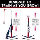 Franklin Sports Grow-with-Me Kids Baseball Batting Tee + Stand Set for Youth + Toddlers - Youth Baseball, Softball + Teeball Hitting Tee Set for Boys + Girls, One Size