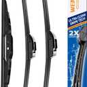 21"/21"/11" Windshield Wipers Compatible with Jeep Grand Cherokee 1999-2004 Patriot 2016-2007 Front and Rear Wiper Blades for My Car Original Equipment Automotive Replacement (Set of 3)