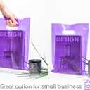 Choice Marts Merchandise Bags Purple Color 100 Count 9"x12" Size 1.5Mil With Handles