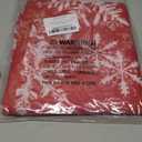 XCHI Winter Red Snowflakes Tablecloth Rectangle Christmas Table Cloth Washable Table Covers for Indoor Dining Home Party Xmas Decorations 60x120 Inch