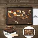 Wooden USA Travel Map Puzzle United States Journey Tracker Maps Pin Board for Us Traveling