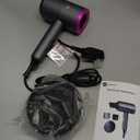 slopehill Professional Ionic Hair Dryer, Powerful 1800W Fast Drying Low Noise Blow Dryer with 2 Concentrator Nozzle 1 Diffuser Attachments for Home Salon Travel