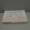 Lighted Makeup Mirror, 3000 mAh Rechargeable Double Sided Magnifying Vanity Mirror with 3 Colors, 1x/10x, 360 Rotation , Brightness Adjustable Magnification Cosmetic Light up Mirror, Women Gift (Chrome)