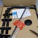 Adjustable TV Tray Table - TV Dinner Tray on Bed & Sofa, Comfortable Folding Table with 6 Height & 3 Tilt Angle Adjustments (Black) (Black)