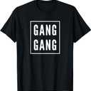 Theo Von Funny Gang T-Shirt - Unisex Adults - Black - Small - Short Sleeve - Crew Neck - Modern Humorous - Unique Funny Design