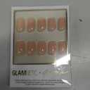 Glamnetic x GLAMZILLA Press On Nails - FOR THE IT GIRLS | Short Squoval Nude Fake Nails, Semi-Transparent, Salon Quality, Everyday | 15 Sizes - 30 Nail Kit with Glue