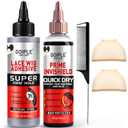 Quick Weave Kit Hair Glue for Quick Weave Strong Hold Hair Bond Glue | Quick Weave for Protective Shield Quick Dry Hair Protective Liquid Cap for Hair and Scalp Protection, Easy to Apply (2 PCS)