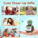 5 x ZEPHYRION Mini Cute Turtle Positive Crochet Animals, Motivational Gifts for Women Men, Inspirational Gifts for Teens, Handmade Encouragement Small Funny Animals Stuff Things Turtle Decor