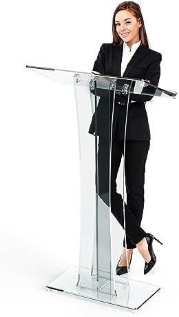 Acrylic Podium Stand Portable Pulpits for Churches Clear Podium Lectern Shtender Hostess Stand Presentation Events Teacher Podium for Classroom Church Pulpit Transparent Modern Lecterns & Podiums Acrylic Podium Stand Portable Pulpits for Churches Clear Podium Lectern Shtender Hostess Stand Presentation Events Teacher Podium for Classroom Church Pulpit Transparent Modern Lecterns & Podiums