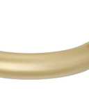 Gold Curtain Rods for Windows 48 to 84 Inch, Wrap Around Long Heavy Duty Blackout Window Treatment Rods, 1'' Adjustable Curved Drapery Rod for Indoor Outdoor, All Metal, Aluminium Bracket