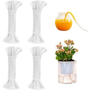 ORIMERC 120 feet 1/6 inch Self Watering Capillary Wick Cord Vacation Plant Sitter DIY Hydroponic Wicking Watering Planter Pot Automatic Water System Device Potted Violet Auto Seedling Waterer Rope