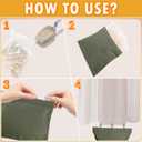 10 Set Outdoor Curtain Weights Upgraded 30 oz High Weighted Sand Bags with 30 Metal Clips for Gazebo Patio Tent Tablecloth 7.5"*8.7" Green