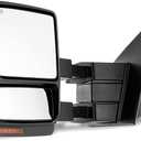 AKKON - For 07-14 F150 F-150 Extendable Towing Power Telescoping Wide Angle Side Mirrors Driver Left Side