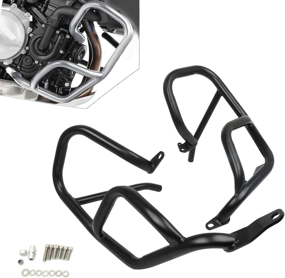 CHIFUN Engine Guard Lower Highway Crash Bars Steel Replacement for BMW F750GS F850GS 2018-2023, F800GS F900GS 2024-2025 Black Motorcycle Frame Protection Bars