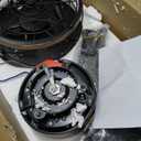 60 Inch Farmhouse Ceiling Fan with Light and Remote, Black Industrial Caged Flush Mount Ceiling Fans with 6 Speed Reversible Motor and Dual Finish 5 Blades, Rustic Ceiling Fan for Living room, Bedroom