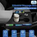 Autorder Silicone Center Console Organizer for 2025-2026 Chevy Chevrolet Equinox Accessories Anti Scratch Protective Pad Cover Storage Box Silicone Shift Panel Trim Cover(Not for Equinox EV)