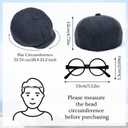 4Pcs Kids Boys Suspenders Bowtie Set with Black Glasses Newsboy Cap for Boy Girl Wedding 100 Days of School Costume