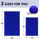 Bathroom Rugs Sets 2 Piece, Extra Soft Chenille Bath Mat Ultra Absorbent Bathroom Rug, Bathroom Mat with Sturdy PVC Non-Slip Bottom, Machine Washable Bath Rugs (20x32 Inch + 16x24 Inch, Royal Blue)