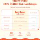 Heyhae Semi Cured Gel Nail Strips | No LED Lamp Needed | Ombre, Pink, Spring | Easy Apply & Remove, Salon Quality | Includes 28 Strips, 1 Prep Pads, Nail File & Wooden Stick - Hey, You're Enchanting