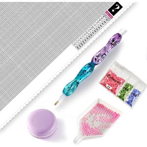 CATEARED Mystery Diamond Painting Kit for Adults, Unknown Picture 5D Diamond Art Kit with Full Accessories Paint by Numbers for DIY Craft Wall Decor (Square Drills,Random Size) (30x30cm or 30x40cm)