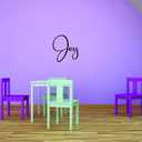 Unique Home Wall Stickers Joy Decal Décor for Bedroom Living Room Nursery - Size: 13 Inch X 20 Inch