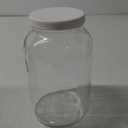 FastRack 1 Gallon Regular Mason Jar with White Airtight Lid | Glass Canisters with Airtight Lids | Large Mouth Glass Jar for Food Storage, Canning, Fermentation, Pickling