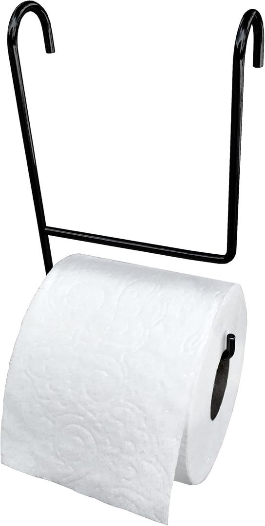 TP Pal - Extra Toilet Paper Roll Holder (Black)