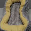 Orthopedic Dog Bed for Medium, Large Dogs Breeds, High Density Egg Crate Foam Dog Sofa Beds with Four Sided Bolster, Oval Kennel Bed, Pet Couch Bed, Removable Washable Cover& Non-Slip Bottom, 28"