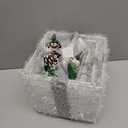 COVFEVER Set of 4 Christmas Lighted Gift Boxes, Pre-lit Light up Present Set with Different Sizes for Holiday Indoor Outdoor Decorations - Battery Operated(Warm White)