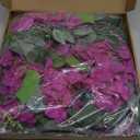 30 Pcs Artificial Faux Bougainvillea Fake Flower Silk Bougainvillea Branches UV Resistant Outdoor Indoor Decoration for Wedding Home Centerpieces Outside Decor (Rose Purple)