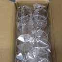 GuanQiao 16 Pack Clear Champagne Flutes, 6oz Disposable Wine Glasses with Long Stem, Reusable Plastic Cocktail Glasses for New Years Eve Party Birthday Wedding Celebration Toasting Drinking