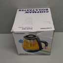 Chefman Electric Kettle with Tea Infuser, 1L 1500W, Removable Lid for Easy Cleaning, Boil-Dry Protection, Stainless Steel Filter, BPA Free, Auto Shut Off Hot Water Boiler, Small Electric Tea Kettle (Black)