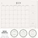 Jotsome Large Desk Calendar 2026-2027, Desk Pad Calendar From Now to June 2027 22x17 inch, Desk Blotter Calendar for Home and Office, Easy Planning (Beige, 17" x 22")