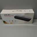 Food Sealer Vacuum Sealer-Tempered Glass Stainless Steel panel, LED Touch Control, Digital Display, Pulse/Moist/Dry/Seal/External Suction Modes, Includes 30 Vacuum Bags & Built-in Cutter (Black Gray)